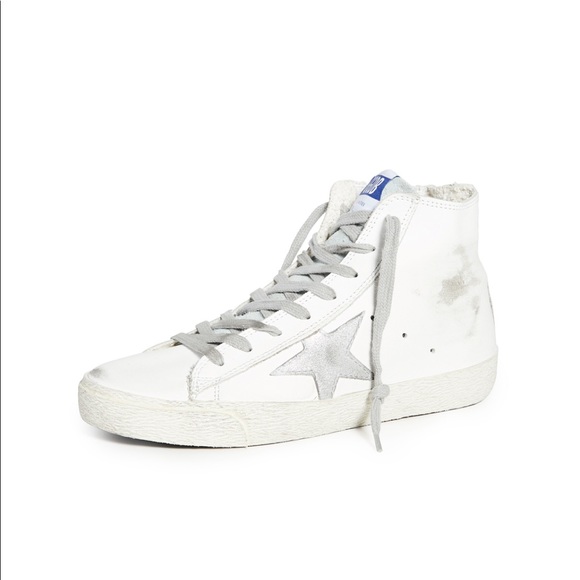 NEW Golden Goose White Silver Blue Francy - Picture 5 of 13